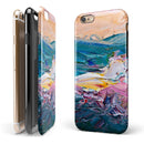 Abstract Oil Strokes iPhone 6/6s or 6/6s Plus 2-Piece Hybrid INK-Fuzed Case