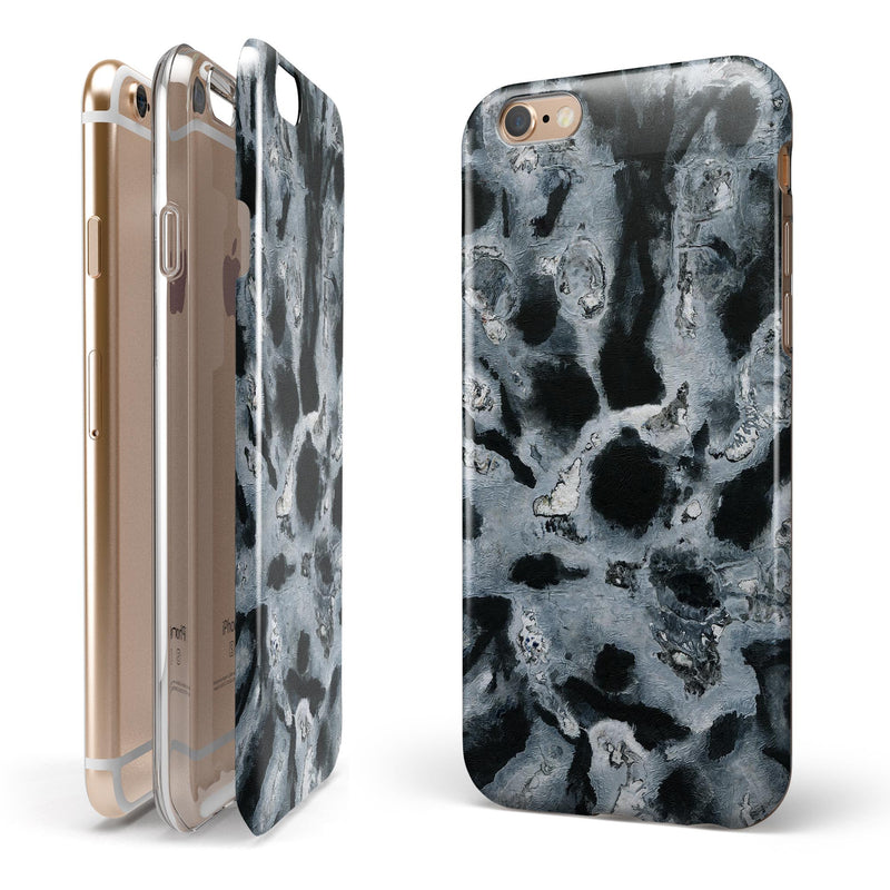 Abstract Paint v4 iPhone 6/6s or 6/6s Plus 2-Piece Hybrid INK-Fuzed Case