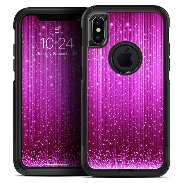 Abstract Pink Neon Rain Curtain - Skin Kit for the iPhone OtterBox Cases