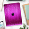 Abstract Pink Neon Rain Curtain - Full Body Skin Decal for the Apple iPad Pro 12.9", 11", 10.5", 9.7", Air or Mini (All Models Available)