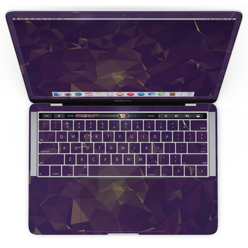MacBook Pro with Touch Bar Skin Kit - Abstract_Purple_and_Gold_Geometric_Shapes-MacBook_13_Touch_V4.jpg?