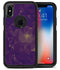 Abstract Purple and Gold Geometric Shapes - iPhone X OtterBox Case & Skin Kits