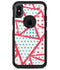 Abstract Red and Teal Overlaps - iPhone X OtterBox Case & Skin Kits