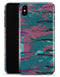 Abstract Retro Pink Wet Paint - iPhone X Clipit Case