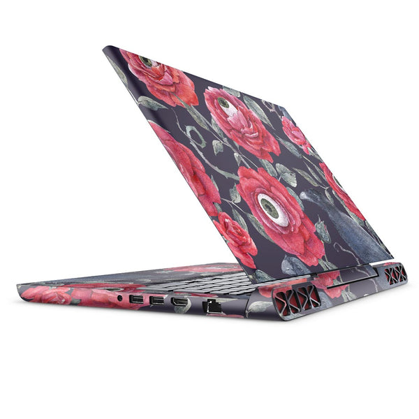 Abstract Roses with Eyes - Full Body Skin Decal Wrap Kit for the Dell Inspiron 15 7000 Gaming Laptop (2017 Model)