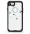 Abstract Scattered Black and Teal Dots - iPhone 7 or 8 OtterBox Case & Skin Kits
