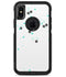 Abstract Scattered Black and Teal Dots - iPhone X OtterBox Case & Skin Kits