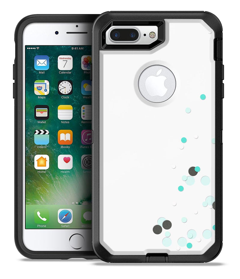 Abstract Scattered Teal Dots - iPhone 7 Plus/8 Plus OtterBox Case & Skin Kits