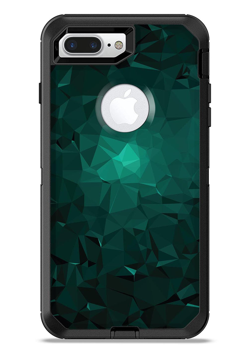Abstract Teal Geometric Shapes - iPhone 7 or 7 Plus Commuter Case Skin Kit
