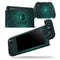 Abstract Teal Geometric Shapes - Skin Wrap Decal for Nintendo Switch Lite Console & Dock - 3DS XL - 2DS - Pro - DSi - Wii - Joy-Con Gaming Controller
