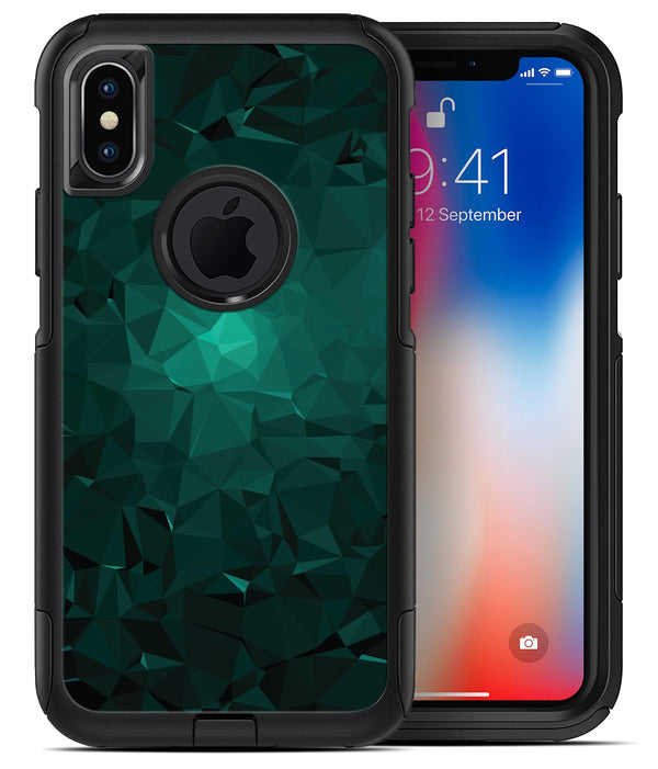 Abstract Teal Geometric Shapes - iPhone X OtterBox Case & Skin Kits