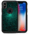Abstract Teal Geometric Shapes - iPhone X OtterBox Case & Skin Kits