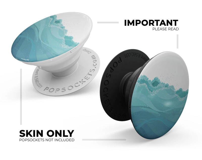 Abstract WaterWaves - Skin Kit for PopSockets and other Smartphone Extendable Grips & Stands