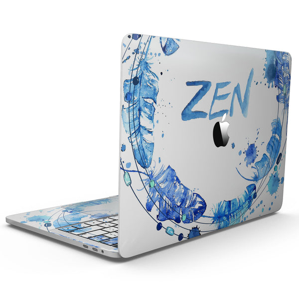 MacBook Pro with Touch Bar Skin Kit - Abstract_Watercolor_Blue_Feather_Circle-MacBook_13_Touch_V9.jpg?