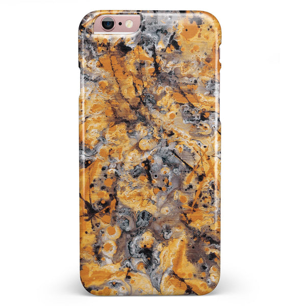 Abstract Wet Gold Paint iPhone 6/6s or 6/6s Plus INK-Fuzed Case