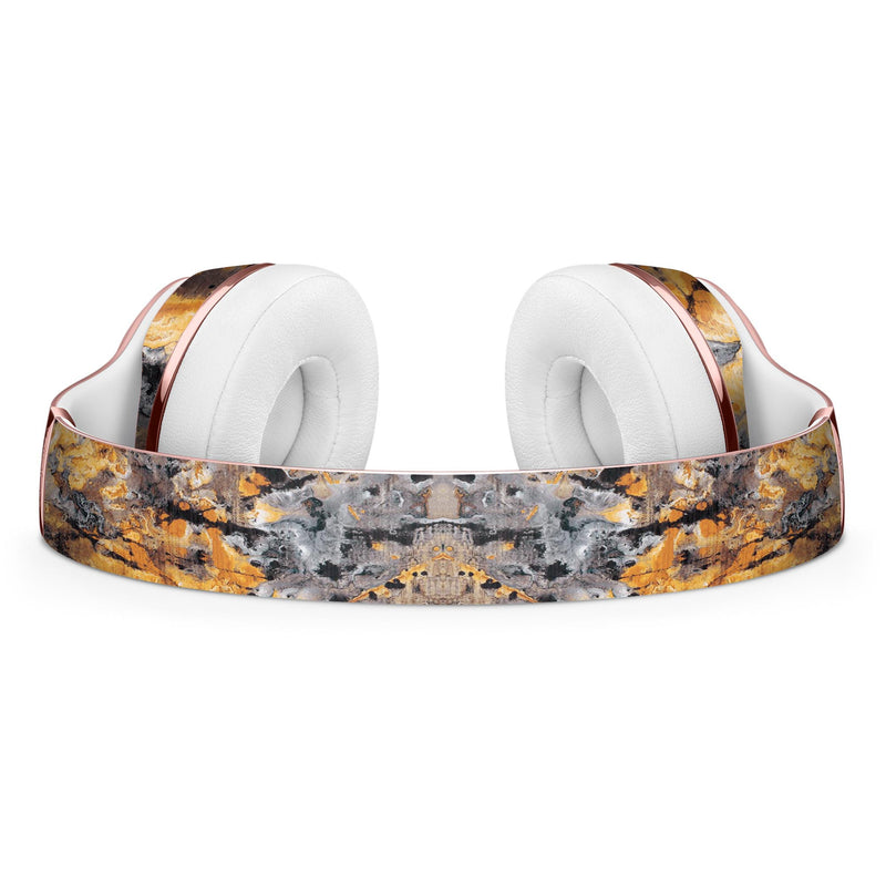 Abstract Wet Gold Paint Full-Body Skin Kit for the Beats by Dre Solo 3 Wireless Headphones