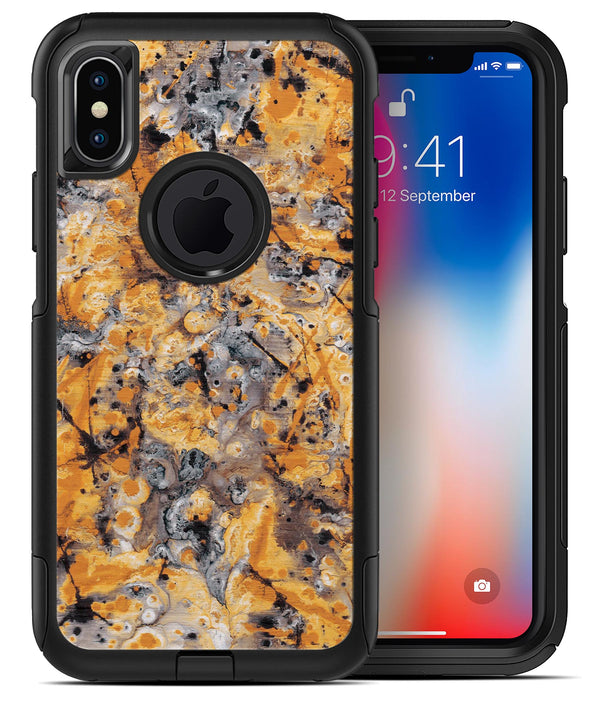 Abstract Wet Gold Paint - iPhone X OtterBox Case & Skin Kits