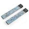 Abstract Wet Paint Blue Crossed - Premium Decal Protective Skin-Wrap Sticker compatible with the Juul Labs vaping device
