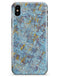 Abstract Wet Paint Blue Crossed - iPhone X Clipit Case