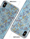 Abstract Wet Paint Blue Crossed - iPhone X Clipit Case