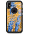 Abstract Wet Paint Blue and Gold Tilt - iPhone X OtterBox Case & Skin Kits