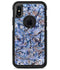 Abstract Wet Paint Blues - iPhone X OtterBox Case & Skin Kits
