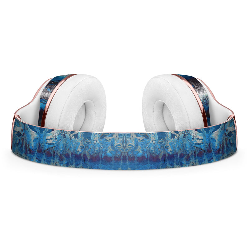 Abstract Wet Paint Blues v8 Full-Body Skin Kit for the Beats by Dre Solo 3 Wireless Headphones
