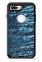 Abstract Wet Paint Blues v972 - iPhone 7 or 7 Plus Commuter Case Skin Kit