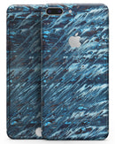 Abstract Wet Paint Blues v972 - Skin-kit for the iPhone 8 or 8 Plus