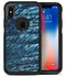 Abstract Wet Paint Blues v972 - iPhone X OtterBox Case & Skin Kits