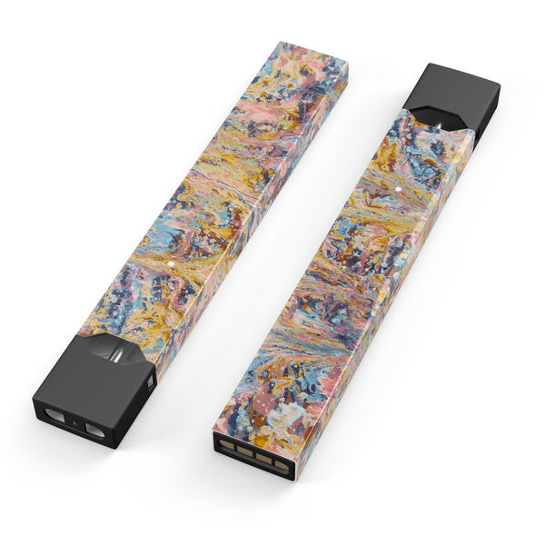Abstract Wet Paint Color Paradise - Premium Decal Protective Skin-Wrap Sticker compatible with the Juul Labs vaping device