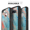 Abstract Wet Paint Coral Blues - Skin Kit for the iPhone OtterBox Cases