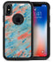 Abstract Wet Paint Coral Blues - iPhone X OtterBox Case & Skin Kits