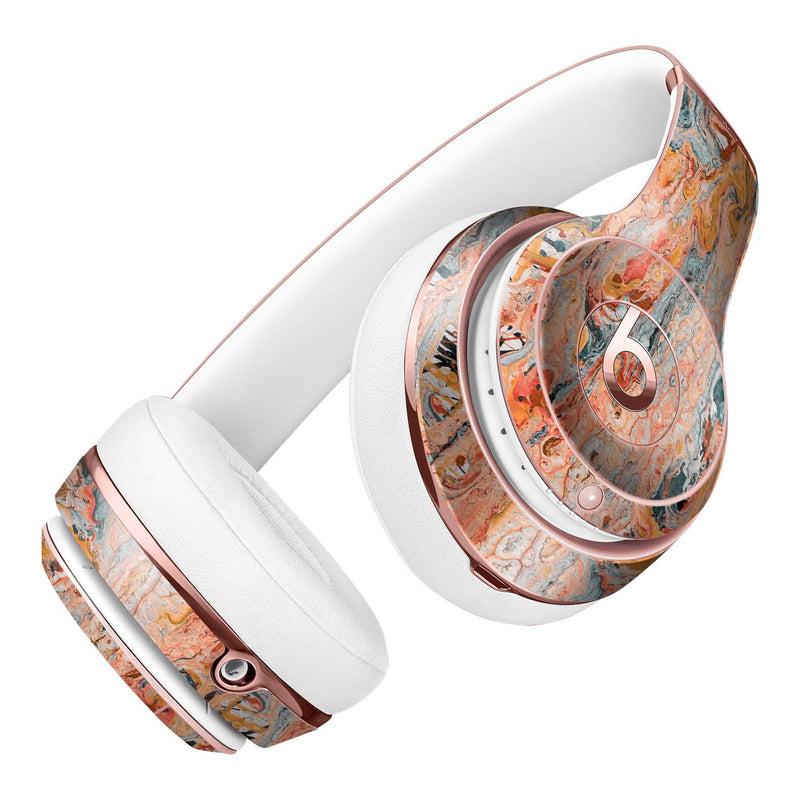 Abstract Wet Paint Coral Love Full-Body Skin Kit for the Beats by Dre Solo 3 Wireless Headphones