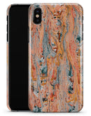 Abstract Wet Paint Coral Love - iPhone X Clipit Case