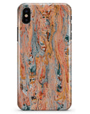 Abstract Wet Paint Coral Love - iPhone X Clipit Case