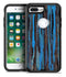 Abstract Wet Paint Dark Blues - iPhone 7 or 7 Plus Commuter Case Skin Kit