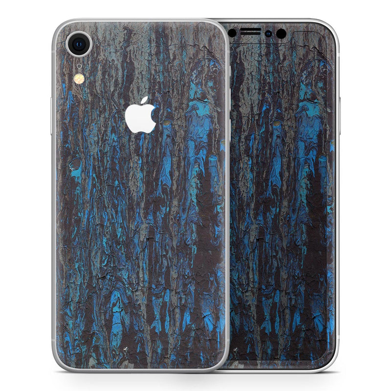 Abstract Wet Paint Dark Blues v2 - Skin-Kit for the Apple iPhone XR, XS MAX, XS/X, 8/8+, 7/7+, 5/5S/SE (All iPhones Available)