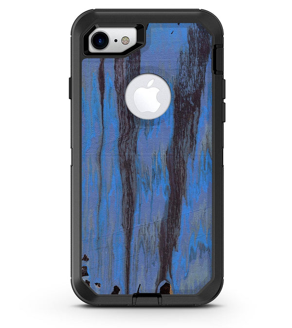 Abstract Wet Paint Dark Blues v3 - iPhone 7 or 8 OtterBox Case & Skin Kits
