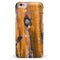 Abstract Wet Paint Dark Gold iPhone 6/6s or 6/6s Plus INK-Fuzed Case