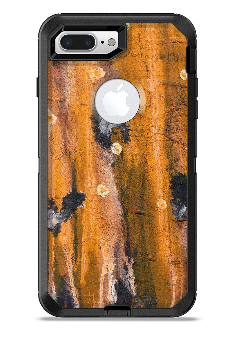 Abstract Wet Paint Dark Gold - iPhone 7 or 7 Plus Commuter Case Skin Kit