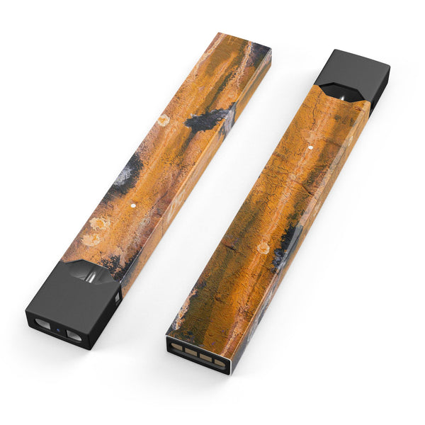 Abstract Wet Paint Dark Gold - Premium Decal Protective Skin-Wrap Sticker compatible with the Juul Labs vaping device