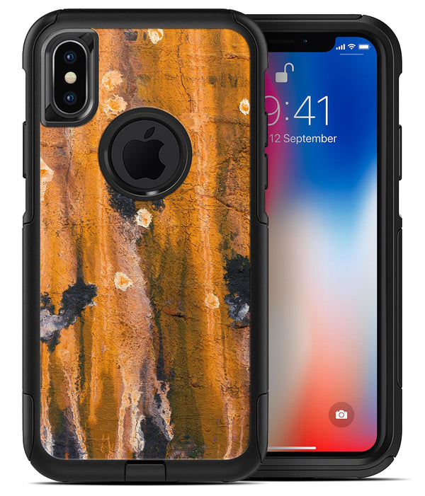 Abstract Wet Paint Dark Gold - iPhone X OtterBox Case & Skin Kits