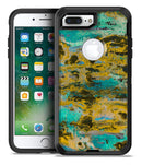 Abstract Wet Paint Gold - iPhone 7 or 7 Plus Commuter Case Skin Kit