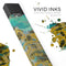 Abstract Wet Paint Gold - Premium Decal Protective Skin-Wrap Sticker compatible with the Juul Labs vaping device