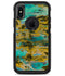 Abstract Wet Paint Gold - iPhone X OtterBox Case & Skin Kits