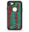 Abstract Wet Paint Mint Green to Red - iPhone 7 or 8 OtterBox Case & Skin Kits
