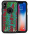 Abstract Wet Paint Mint Green to Red - iPhone X OtterBox Case & Skin Kits