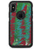 Abstract Wet Paint Mint Green to Red - iPhone X OtterBox Case & Skin Kits