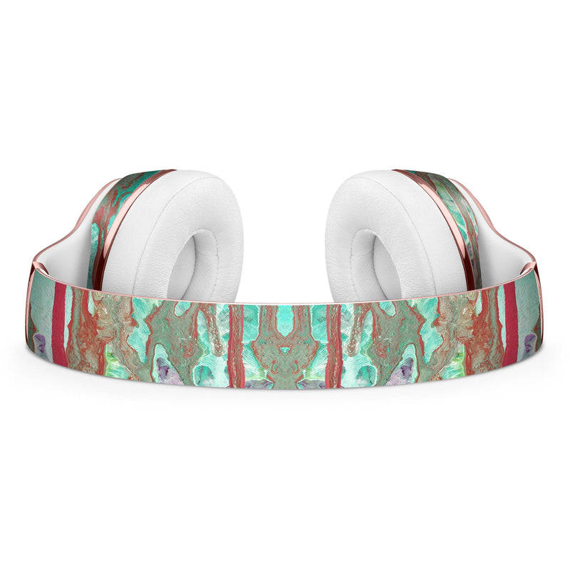 Abstract Wet Paint Mint Rustic Full-Body Skin Kit for the Beats by Dre Solo 3 Wireless Headphones